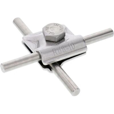 Dehn MV-Klemme NIRO - RVS connector voor ronde geleiders 8-10mm - Klemmechanisme Dehn MV-Klemme NIRO - RVS connector voor ronde geleiders 8-10mm - Klemmechanisme