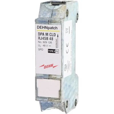 DEHN 929126 Ethernet Surge Protector - 2 RJ45 Sockets DEHN 929126 Ethernet Surge Protector - 2 RJ45 Sockets