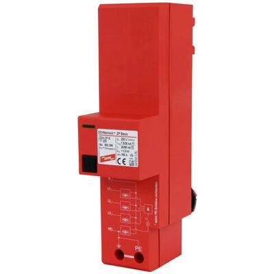 Protector de Sobretensión Rojo Dehn Modelo DSHZP B TT 255 - 230V, 4 polos Protector de Sobretensión Rojo Dehn Modelo DSHZP B TT 255 - 230V, 4 polos