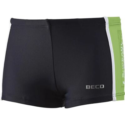 Beco Jungen Badehose - Quadratbein - Schwarz/Kiwi - 110 Beco Jungen Badehose - Quadratbein - Schwarz/Kiwi - 110