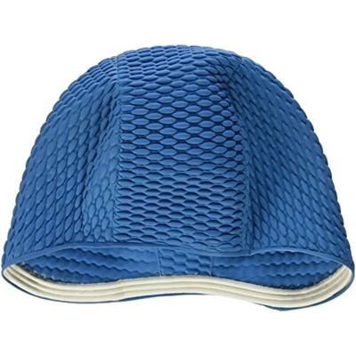 Chapeau à bulles en latex Beco Bleu - Bonnet de natation pour femmes Chapeau à bulles en latex Beco Bleu - Bonnet de natation pour femmes