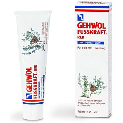 Gehwol Fotkrem Rød - 75ml - Varmende Fothjelp Gehwol Fotkrem Rød - 75ml - Varmende Fothjelp