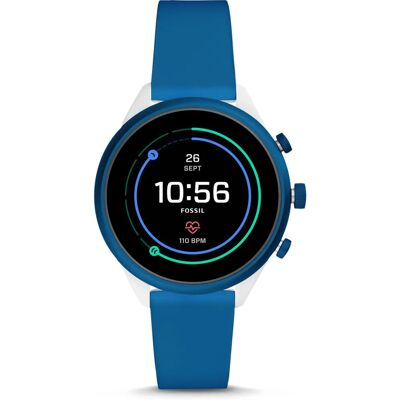 Fossil Reloj de silicona azul FTW6051 - Reloj inteligente unisex Fossil Reloj de silicona azul FTW6051 - Reloj inteligente unisex