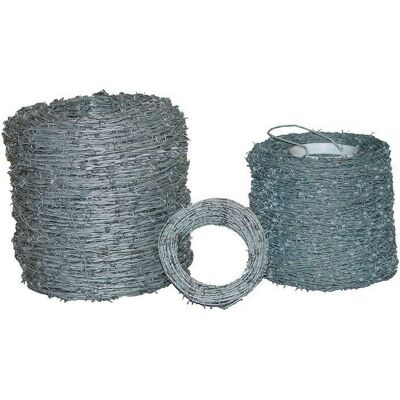 Marke 1,7 mm Verzinkter Stacheldraht - Zaunmaterial Marke 1,7 mm Verzinkter Stacheldraht - Zaunmaterial