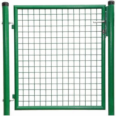 NoName Gartenzaun Grün-Beschichtet 1-flügelig 1500x2000 mm - Gartentor NoName Gartenzaun Grün-Beschichtet 1-flügelig 1500x2000 mm - Gartentor