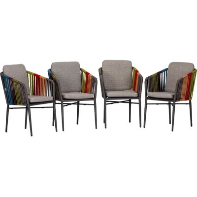 Chaises de jardin acamp Manhattan multicolores - Mobilier de jardin - Publicité Chaises de jardin acamp Manhattan multicolores - Mobilier de jardin - Publicité