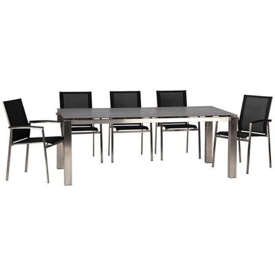 Acamp - AURIS - 6x Stühle - 200x100 cm Tisch - Gartenset Acamp - AURIS - 6x Stühle - 200x100 cm Tisch - Gartenset