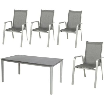 ACAMP - ACAPLAN Loft - 160x90cm - platin - Gartenset ACAMP - ACAPLAN Loft - 160x90cm - platin - Gartenset