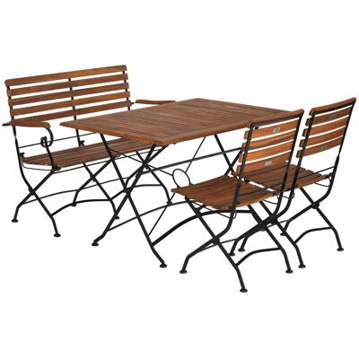 Acamp Lindau Gartentisch-Set - Holz, Klappbar, FSC-zertifiziert Acamp Lindau Gartentisch-Set - Holz, Klappbar, FSC-zertifiziert