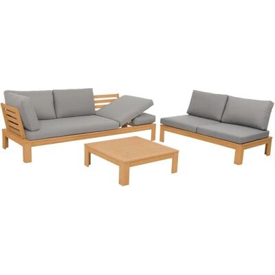 Acamp Granada Gartenmöbel-Set - Teak, Polyester, 5 Sitze Acamp Granada Gartenmöbel-Set - Teak, Polyester, 5 Sitze