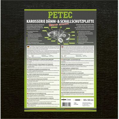 Petec Lyddempende Plate - 87610 - Svart Petec Lyddempende Plate - 87610 - Svart