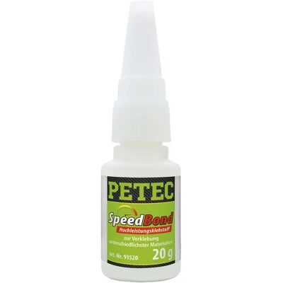 Colla ad alte prestazioni Petec Speedbond - Trasparente - 20g - Asciugatura super veloce Colla ad alte prestazioni Petec Speedbond - Trasparente - 20g - Asciugatura super veloce