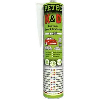 Petec Masilla de carrocería y sellador blanco - 310ml Petec Masilla de carrocería y sellador blanco - 310ml