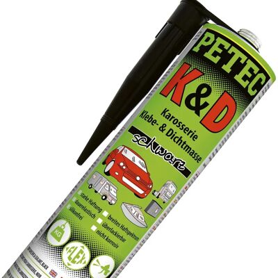 Petec Negro Sellador y Adhesivo para Carrocería - Masilla y Adhesivo para Carrocería Petec Negro Sellador y Adhesivo para Carrocería - Masilla y Adhesivo para Carrocería