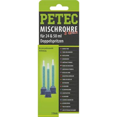 Petec Mischrohr 98603 - Mischrohr für 24 & 50 ml Doppel-Kartuschen Petec Mischrohr 98603 - Mischrohr für 24 & 50 ml Doppel-Kartuschen