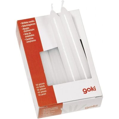 Goki 15051 Geburtstagskerzen-Set Weiß Goki 15051 Geburtstagskerzen-Set Weiß