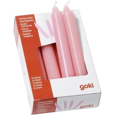 Goki 15426 Pinke Kerzen-Set - Kerze, Rosa, 10 Stk Goki 15426 Pinke Kerzen-Set - Kerze, Rosa, 10 Stk