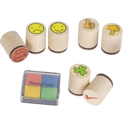 Goki Stempel Kleeblatt - 7 Stempel - Lernspielzeug Goki Stempel Kleeblatt - 7 Stempel - Lernspielzeug
