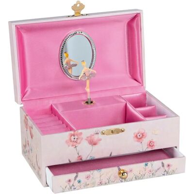 Goki Hellrosa Ballerina Blumen Musikschatulle Goki Hellrosa Ballerina Blumen Musikschatulle