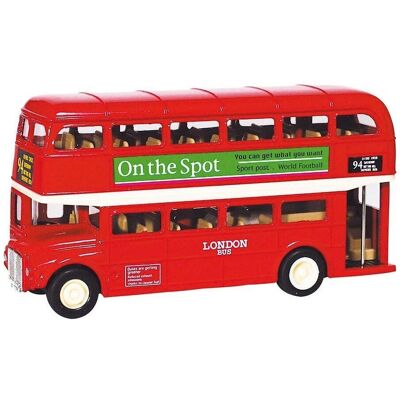 GOKI Ônibus de Londres Pullback - Veículo de Brinquedo GOKI Ônibus de Londres Pullback - Veículo de Brinquedo