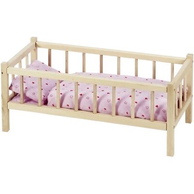 Goki RA107 Dollhouse Bed - Dollhouse Accessory Goki RA107 Dollhouse Bed - Dollhouse Accessory