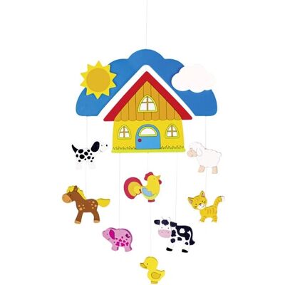 Goki RA821 Baby Mobiel - Boerderij Decoratie Goki RA821 Baby Mobiel - Boerderij Decoratie