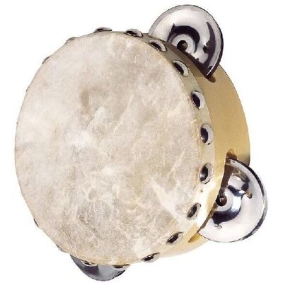 Goki UC086 - Tamboerijn mit 3 Schellen in Mehrfarben - Musikinstrument Goki UC086 - Tamboerijn mit 3 Schellen in Mehrfarben - Musikinstrument