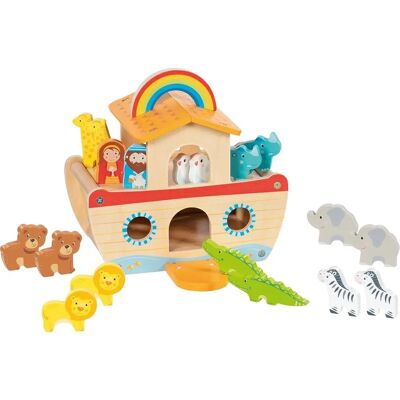 Goki Wooden Noah's Ark Toy - Animal Set for Kids 3-6 Goki Wooden Noah's Ark Toy - Animal Set for Kids 3-6