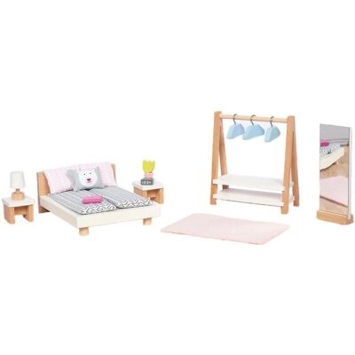 Goki Holz Puppenmöbel Schlafzimmer - Spielzeugmöbel Goki Holz Puppenmöbel Schlafzimmer - Spielzeugmöbel