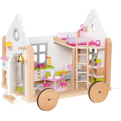 Goki Tiny House Hygge - Maison de poupée en bois, Style scandinave, Multicolore - Publicité Goki Tiny House Hygge - Maison de poupée en bois, Style scandinave, Multicolore - Publicité