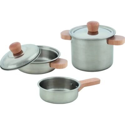 Ensemble de Cuisine GOKI - 2 Casseroles et 1 Poêle - 5 Pièces Ensemble de Cuisine GOKI - 2 Casseroles et 1 Poêle - 5 Pièces