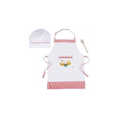 Goki - 51678 - Bawełniany fartuch - Czapka kucharska - Zestaw kuchenny Goki - 51678 - Bawełniany fartuch - Czapka kucharska - Zestaw kuchenny