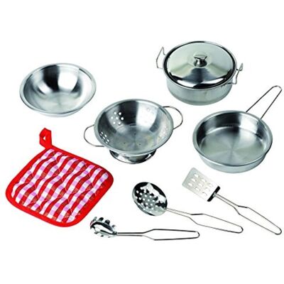 Goki Kochset - 8-teilig - Kinderküchenset Goki Kochset - 8-teilig - Kinderküchenset