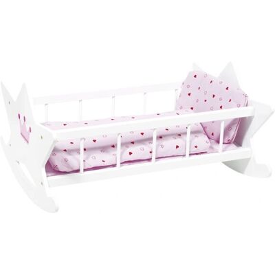 Goki Puppenwiege - Holz - Mit Bettzeug - 57,5cm Goki Puppenwiege - Holz - Mit Bettzeug - 57,5cm