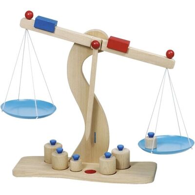 Balance en Bois Goki - Jeu pour Cuisine et Boutique - Publicité Balance en Bois Goki - Jeu pour Cuisine et Boutique - Publicité
