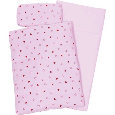 Goki Dolls' Bedding Hearts Goki Dolls' Bedding Hearts