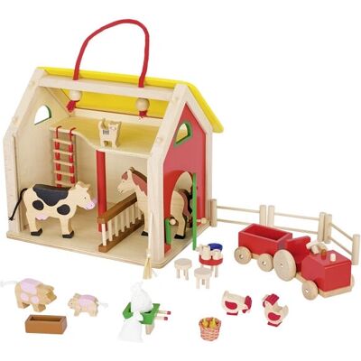 Goki Holz-Puppenhaus mit Zubehör Goki Holz-Puppenhaus mit Zubehör
