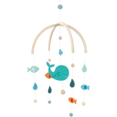 Goki Baby Mobile - Wale 25x30cm Holz & Filz Dekor Goki Baby Mobile - Wale 25x30cm Holz & Filz Dekor