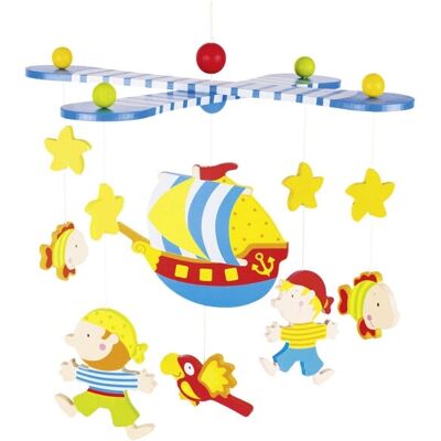 Goki 52911 Mobile bébé - Mobile avec thème bateau et pirates - Publicité Goki 52911 Mobile bébé - Mobile avec thème bateau et pirates - Publicité