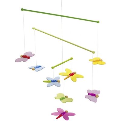 Goki 52964 Mobile Bébé - Papillons en Bois Colorés pour Berceau & Décoration Goki 52964 Mobile Bébé - Papillons en Bois Colorés pour Berceau & Décoration