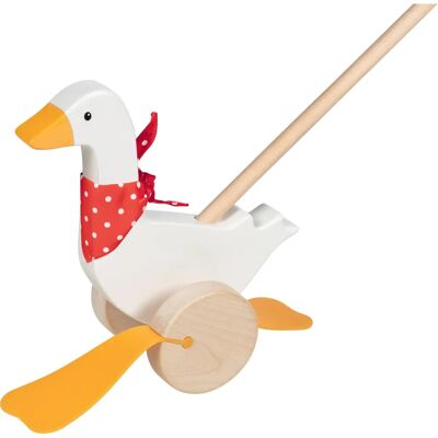 Goki Weiße Holz Gans Schiebetier - Frühes Laufen Goki Weiße Holz Gans Schiebetier - Frühes Laufen