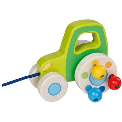 Giocattolo in legno Goki - Trattore per bambini piccoli Giocattolo in legno Goki - Trattore per bambini piccoli