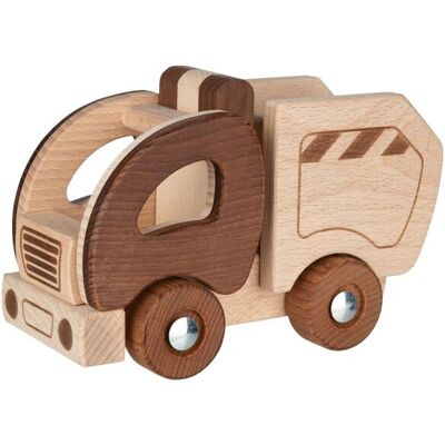 Goki 55889 - Spielzeugfahrzeug - Robuster Müllwagen - Ab 24 Monate Goki 55889 - Spielzeugfahrzeug - Robuster Müllwagen - Ab 24 Monate
