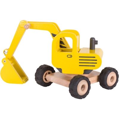 Goki 55898 - Spielzeugbagger - Robustes Holzbauteil für Kinder Goki 55898 - Spielzeugbagger - Robustes Holzbauteil für Kinder