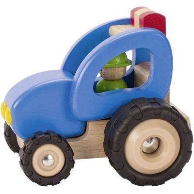 Goki Tracteur en bois pour enfants - 14x12x13cm - Publicité Goki Tracteur en bois pour enfants - 14x12x13cm - Publicité