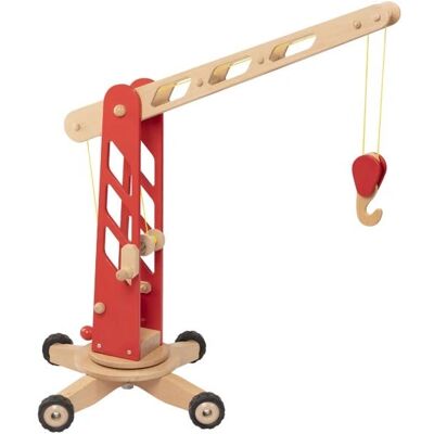 Goki 55936 Holz-Baustellenkran - Spielzeugfahrzeug Goki 55936 Holz-Baustellenkran - Spielzeugfahrzeug