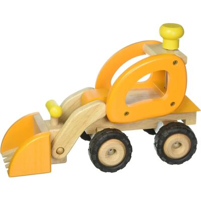 Goki 55962 Holzauto Radlader - Spielzeug Baufahrzeug Goki 55962 Holzauto Radlader - Spielzeug Baufahrzeug