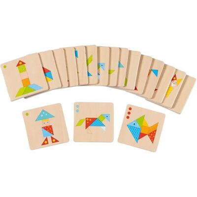 Goki Trä-tangram Värld - Pussel Goki Trä-tangram Värld - Pussel