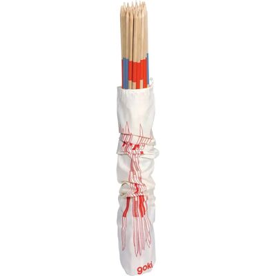 Goki Mikado Gigante - Jeu en Bois avec Sac en Coton - Publicité Goki Mikado Gigante - Jeu en Bois avec Sac en Coton - Publicité