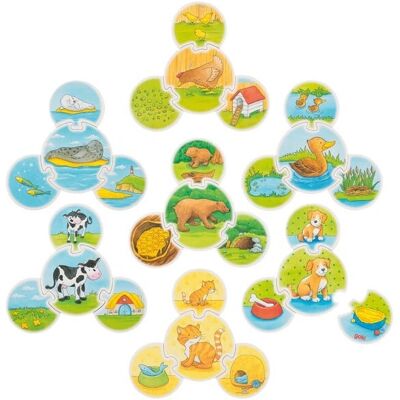 Puzzle Animali Goki - 28 Pezzi per Bambini Puzzle Animali Goki - 28 Pezzi per Bambini